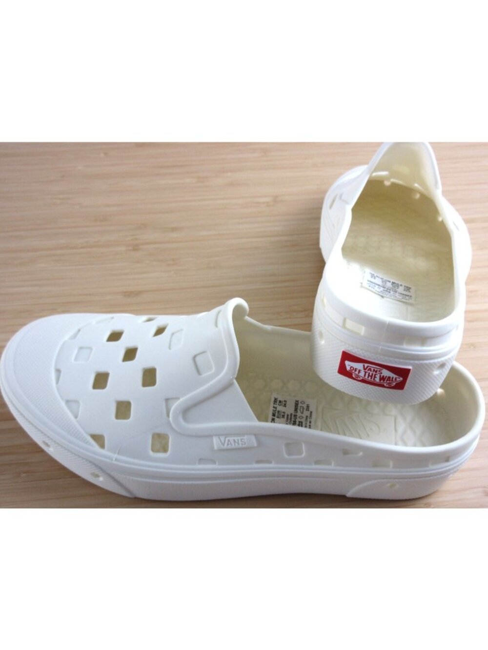 Vans Women's Slip On Mule Trek Marshmallow White Rubber Water Shoes Size 7.5 NIB - Picture 6 of 7